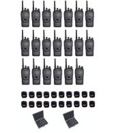 Set van 20 Wouxun KG-969 UHF IP65 10Watt Portofoons met tafellader en koffer