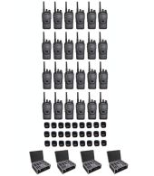 Set van 24 Wouxun KG-969 UHF IP65 10Watt Portofoons met tafellader en koffer