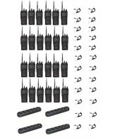 Set van 24 Wouxun KG-988 UHF IP66 8Watt Portofoon multilader en beveiligingoortje