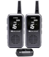 Midland 777 Pro PMR446 mini Portofoon Set met display