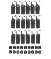 Set van 18 Inrico T522A IP66 4G LTE POC Zello Portofoon K1 2-Pins met beveiliging oortje