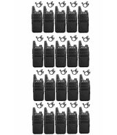 Set van 20 Retevis RT622 vergunning vrije UHF mini portofoons met G-shape oortje