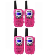 Set van 4 Retevis RT388 walkie talkies roze OP=OP