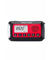 Midland ER100 Noodradio AM/FM met zonnepaneel en dynamo 2600 mAh accu 