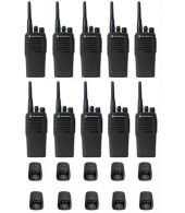 Set van 10 Motorola DP1400 UHF Analoog IP54 5Watt met tafellader