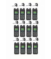 Set van 12 Inrico T330 4G LTE Zello Smart Portofoon IP68 met Bluetooth oortje