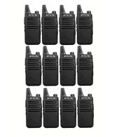 Set van 12 Retevis RT622 vergunning vrije UHF mini portofoons PMR446