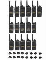 Set van 16 Motorola XT460 IP55 PMR446 Portofoon met tafellader 