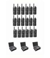 Set van 18 Inrico T320 V2 4G LTE Zello Portofoon, GPS, Wifi met koffer
