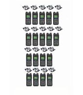 Set van 18 Inrico T330 4G LTE Zello Smart Portofoon IP68 met beveiliging oortje