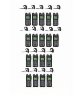 Set van 18 Inrico T330 4G LTE Zello Smart Portofoon IP68 met Bluetooth oortje