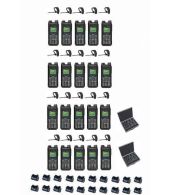 Set van 20 Inrico T330 4G LTE Zello Smart Portofoon IP68 met tafellader Bluetooth oortje en koffer