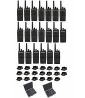 Set van 20 Motorola XT420 UHF IP55 PMR446 Portofoon met laders en koffer