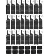 Set van 24 Cobra PX650 UHF PMR446 portofoons met beveiliging oortje