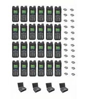 Set van 24 Inrico T330 4G LTE Zello Smart Portofoon IP68 met beveiliging oortje en koffer