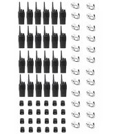 Set van 24 Motorola DP1400 UHF Analoog IP54 5Watt met tafellader en beveiliging oortje