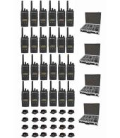 Set van 24 Motorola XT460 IP55 PMR446 Portofoon met tafellader en koffer