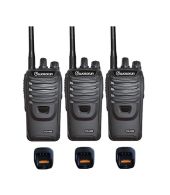 Set van 3 Wouxun KG-969 UHF IP65 10Watt Portofoons met tafellader 