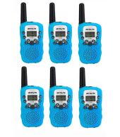 Set van 6 Retevis RT388 walkie talkies lichtblauw OP=OP
